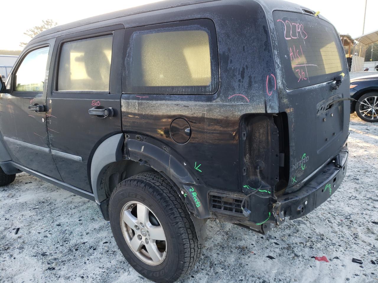 Photo 9 from auction – 2007 DODGE NITRO SXT with VIN 1D8GU28K17W549879