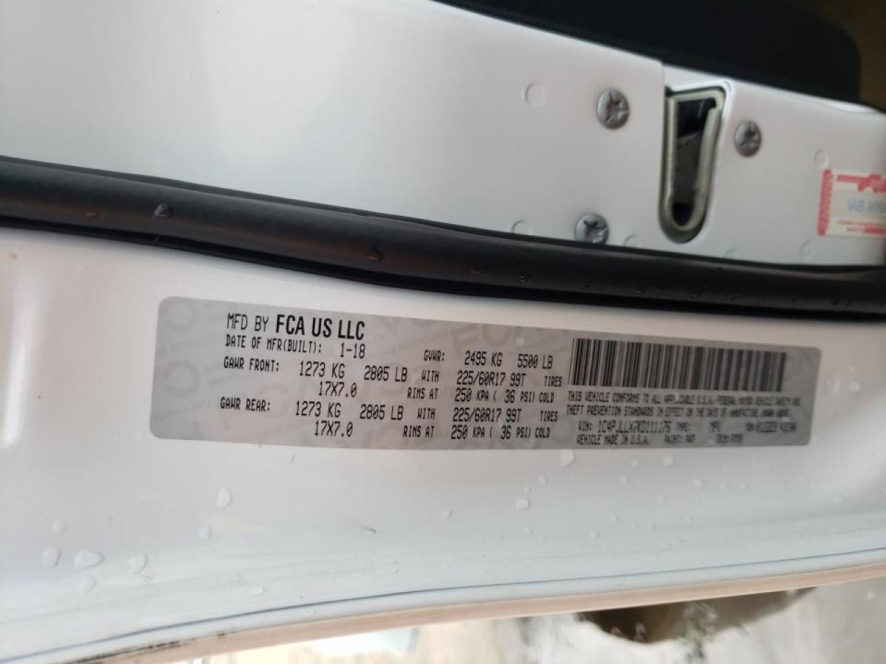 Photo 10 from auction – 2019 JEEP CHEROKEE L with VIN 1C4PJLLX7KD111176
