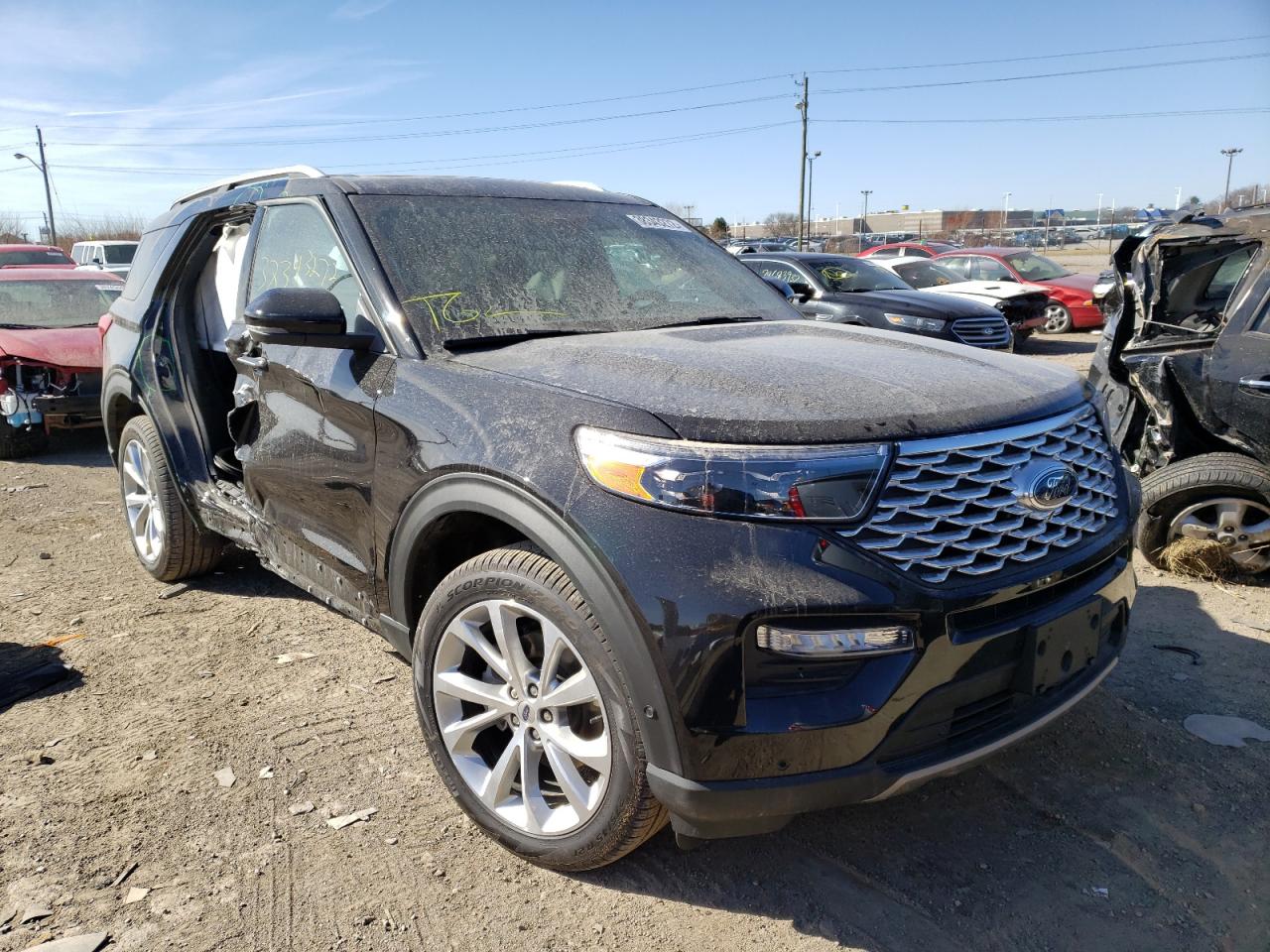 FORD EXPLORER P 2021 with VIN 1FM5K8HC7MGC13260 - Photo from auction