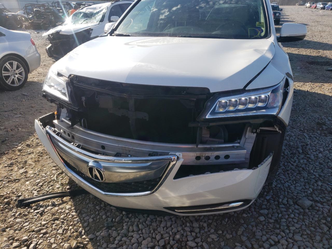 Photo 9 from auction – 2016 ACURA MDX TECHNO with VIN 5FRYD3H40GB008237