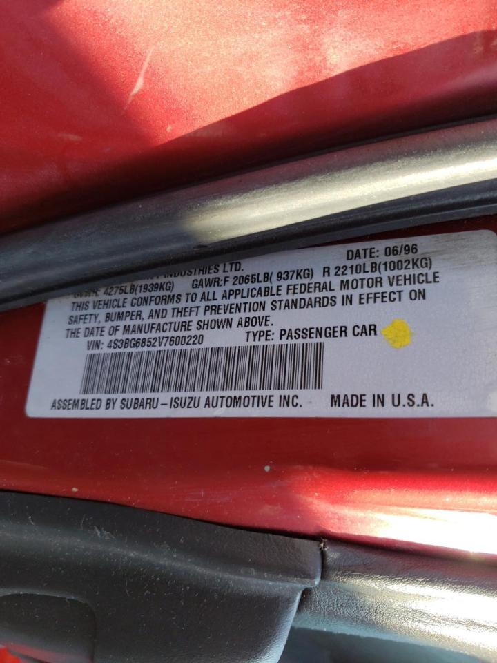 Photo 10 from auction – 1997 SUBARU LEGACY OUT with VIN 4S3BG6852V7600220