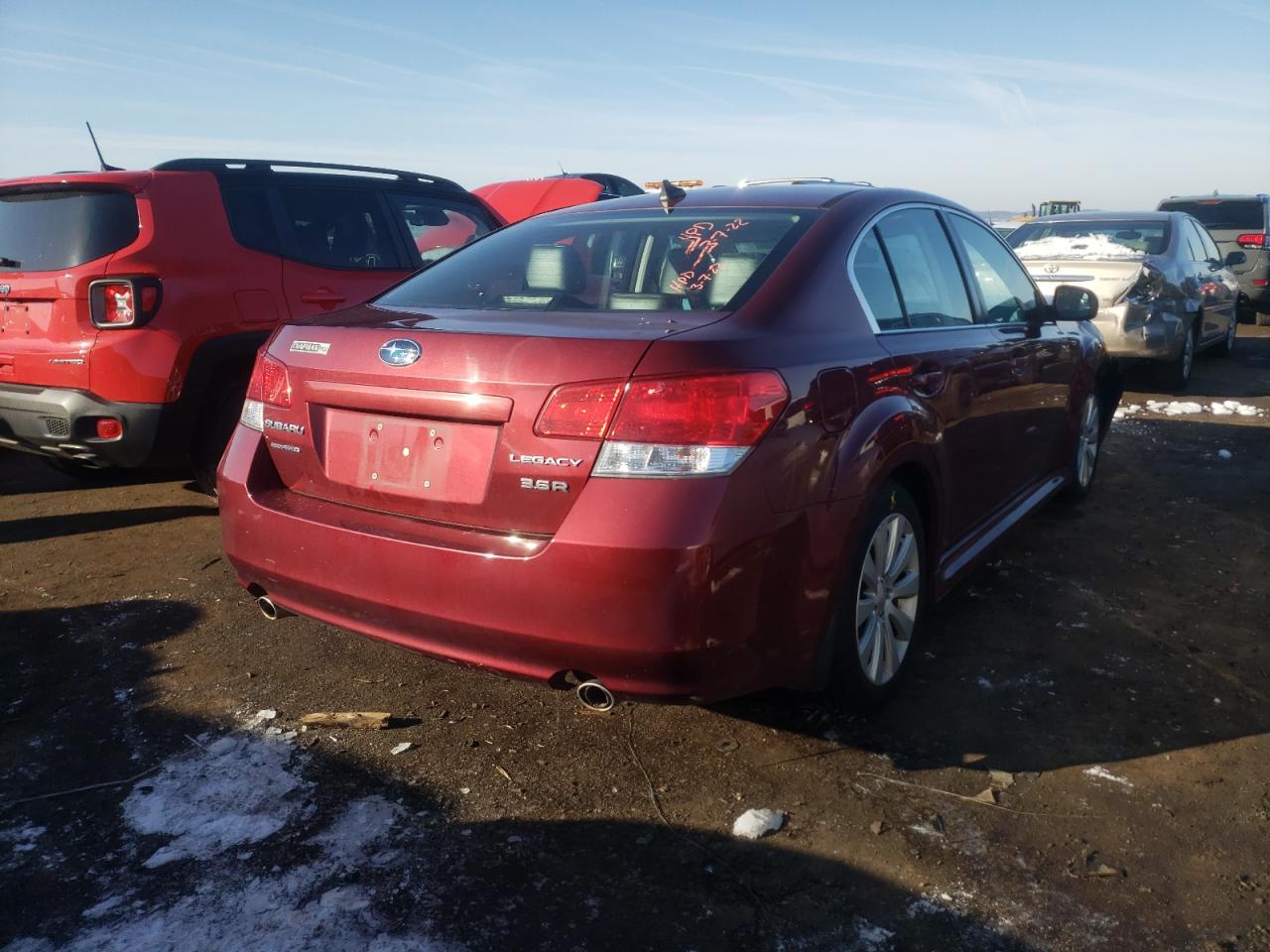 Photo 4 from auction – 2011 SUBARU LEGACY 3.6 with VIN 4S3BMDK61B2237786