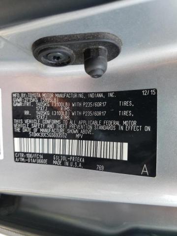 Photo 10 from auction – 2016 TOYOTA SIENNA LE with VIN 5TDKK3DC5GS693552