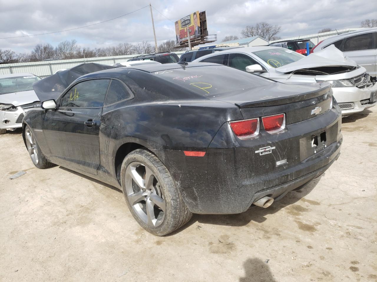Photo 3 from auction – 2013 CHEVROLET CAMARO LT with VIN 2G1FB1E32D9193320