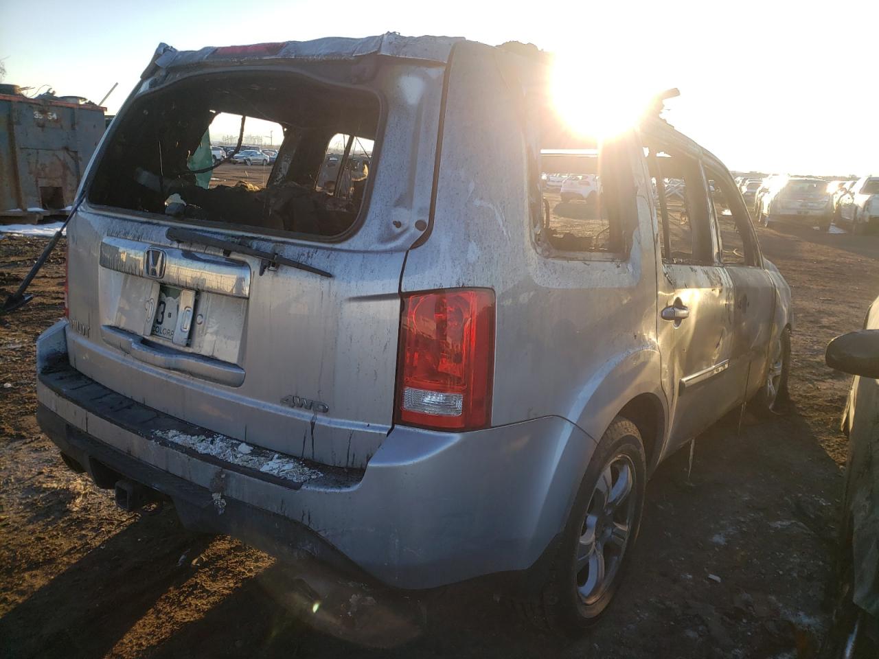 Photo 4 from auction – 2012 HONDA PILOT EXL with VIN 5FNYF4H57CB022401