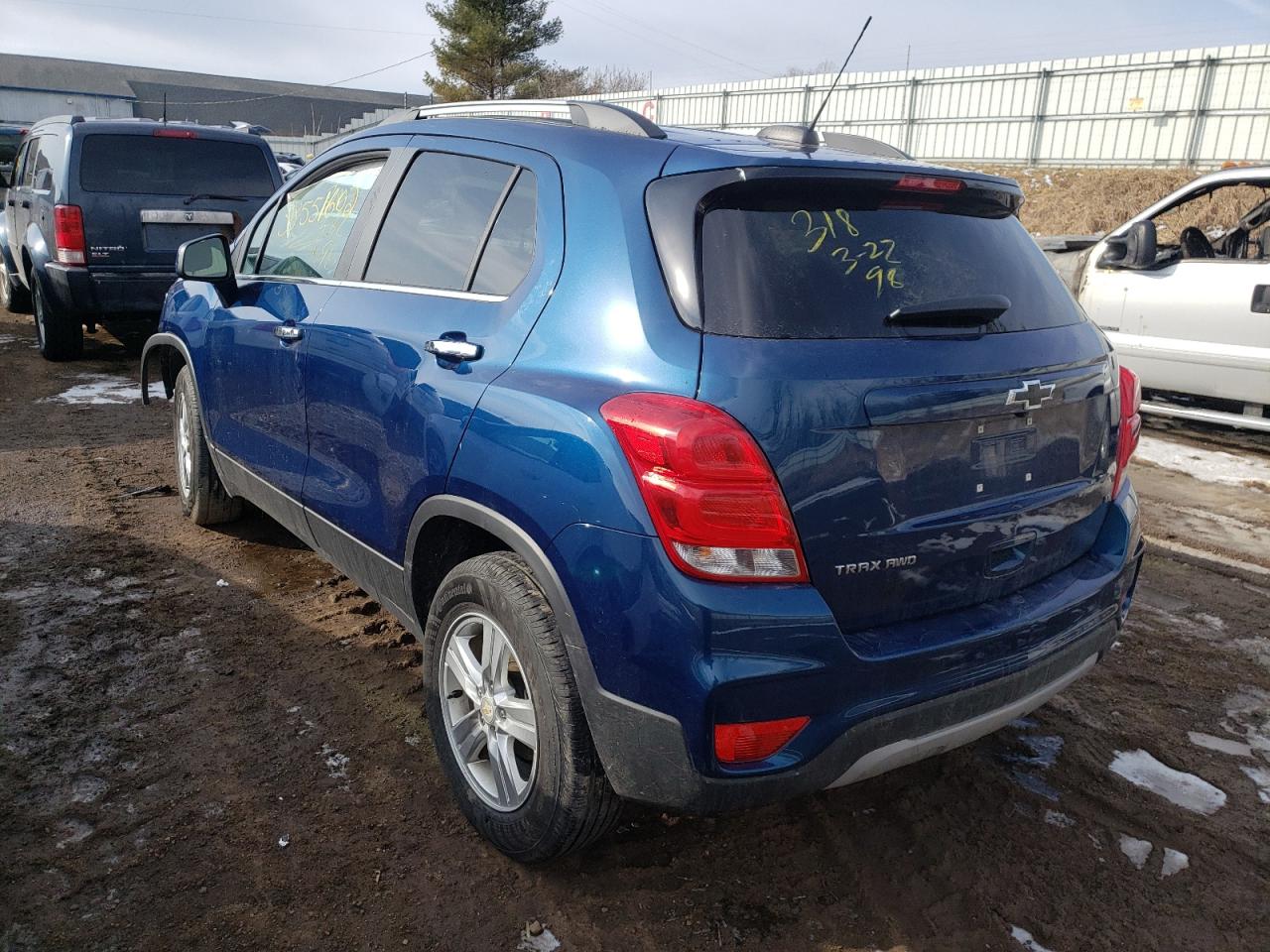 Photo 3 from auction – 2020 CHEVROLET TRAX 1LT with VIN 3GNCJPSB3LL297586