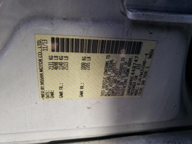 Photo 10 from auction – 2014 NISSAN MAXIMA S with VIN 1N4AA5AP4EC448747