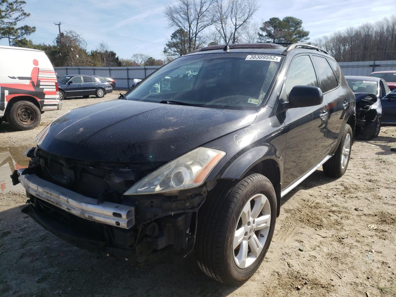 Photo 2 from auction – 2007 NISSAN MURANO SL with VIN JN8AZ08W67W629938