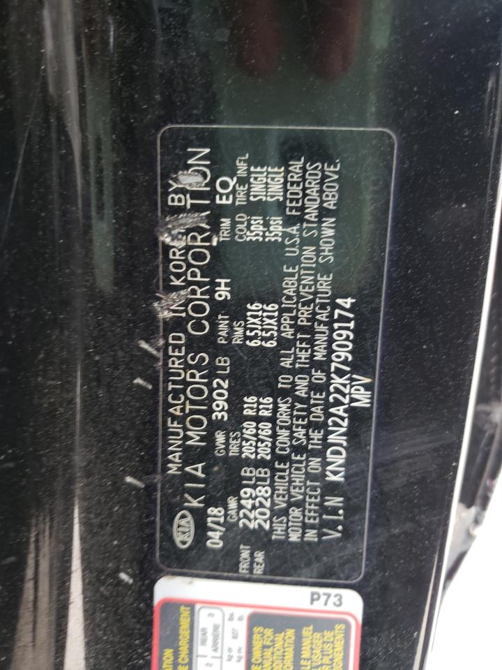 Photo 10 from auction – 2019 KIA SOUL with VIN KNDJN2A22K7909174