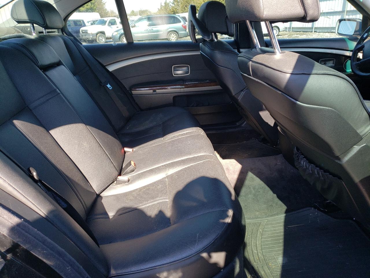 Photo 6 from auction – 2006 BMW 750 LI with VIN WBAHN83596DT25349