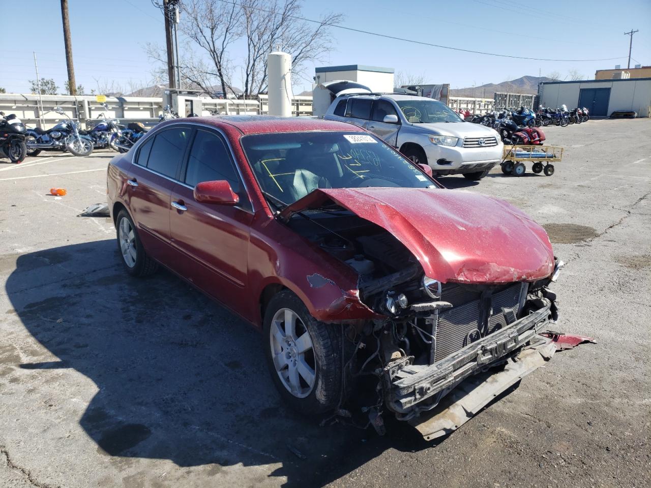 KIA OPTIMA LX 2007 with VIN KNAGE124475094951 - Photo from auction