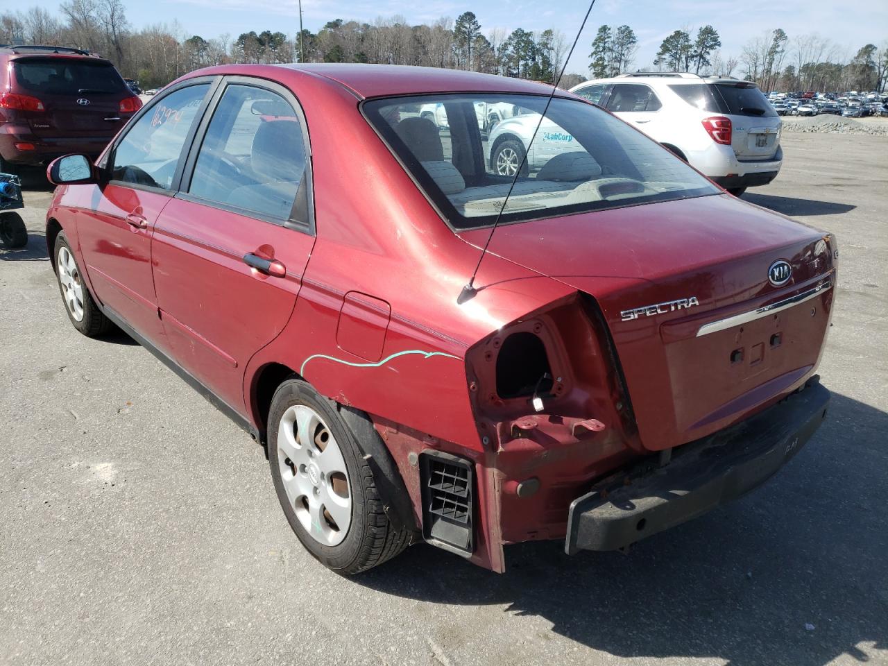 Photo 3 from auction – 2009 KIA SPECTRA EX with VIN KNAFE221695651742