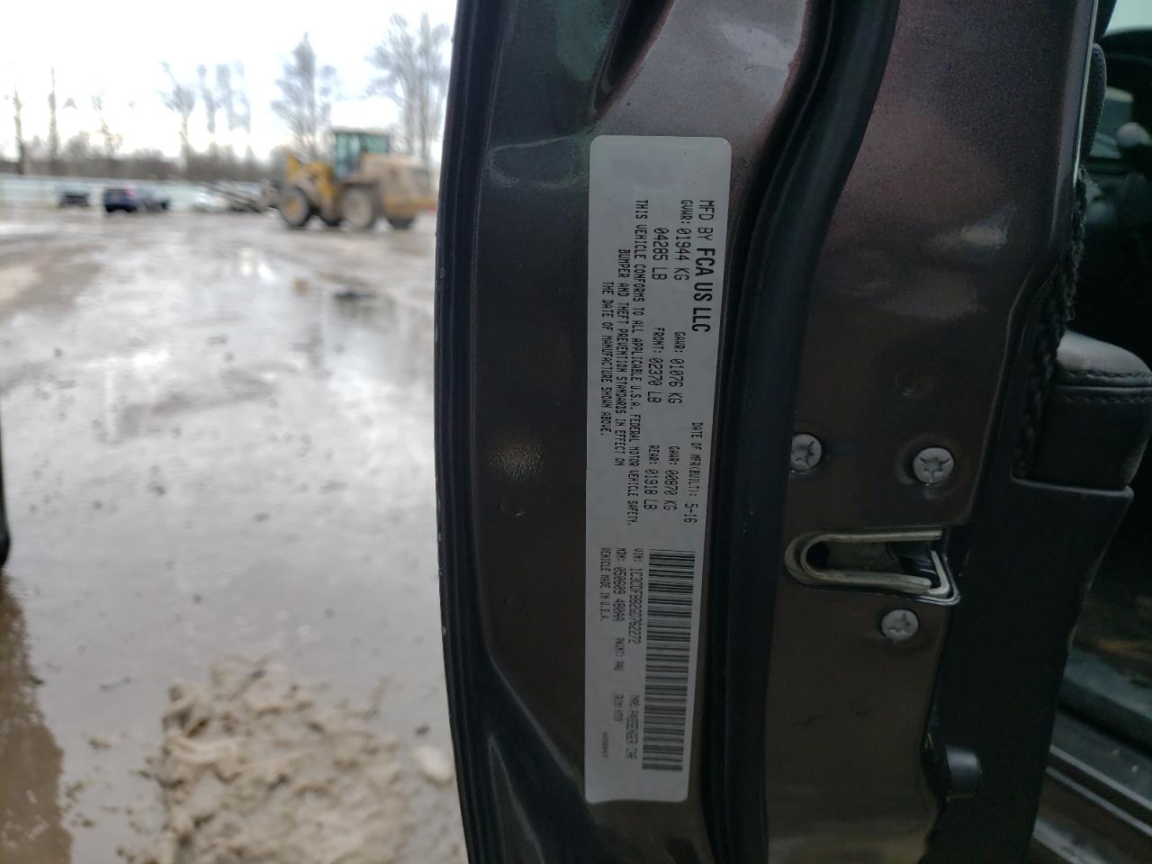 Photo 10 from auction – 2016 DODGE DART SXT with VIN 1C3CDFBB2GD762272