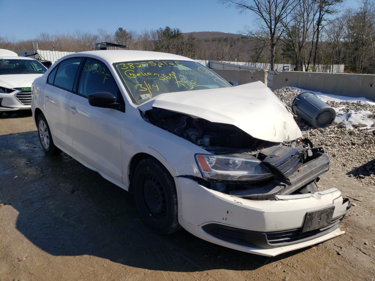 VOLKSWAGEN JETTA BASE 2011 with VIN 3VW2K7AJ1BM390879 - Photo from auction