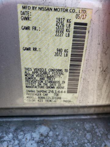 Photo 10 from auction – 2017 NISSAN ALTIMA 2.5 with VIN 1N4AL3AP0HC261444
