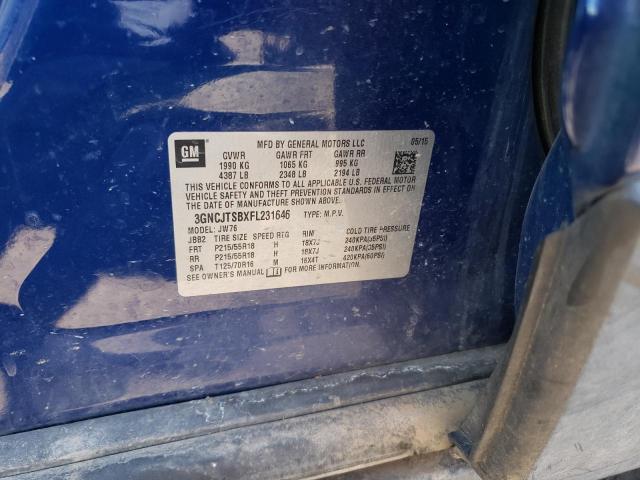 Photo 10 from auction – 2015 CHEVROLET TRAX LTZ with VIN 3GNCJTSBXFL231646