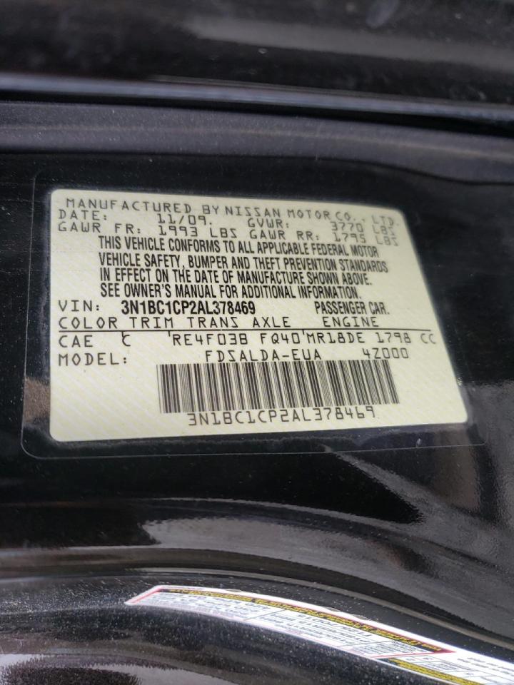Photo 10 from auction – 2010 NISSAN VERSA S with VIN 3N1BC1CP2AL378469
