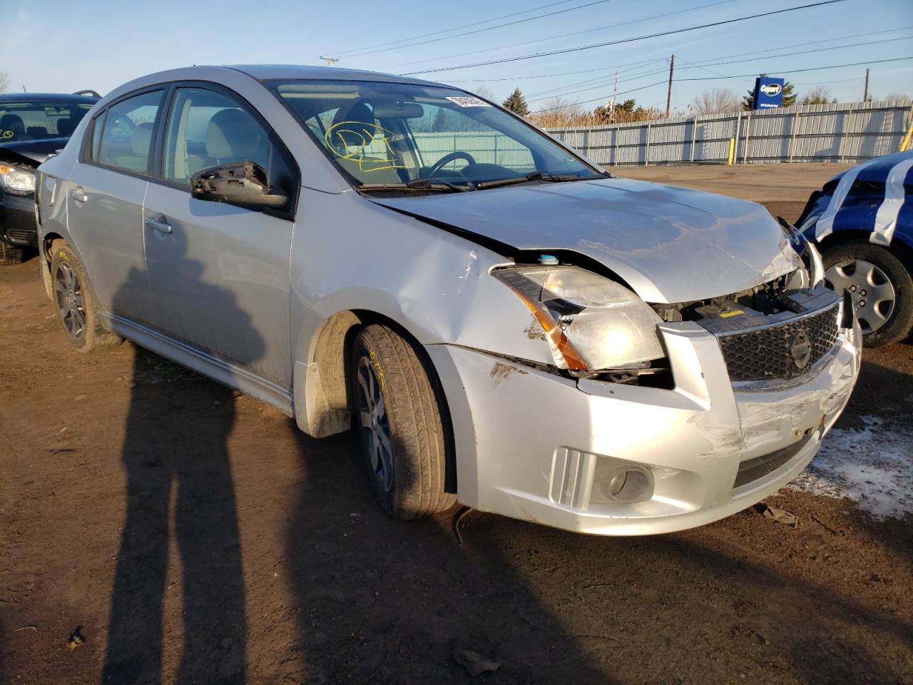 Photo 1 from auction – 2012 NISSAN SENTRA 2.0 with VIN 3N1AB6AP9CL644426