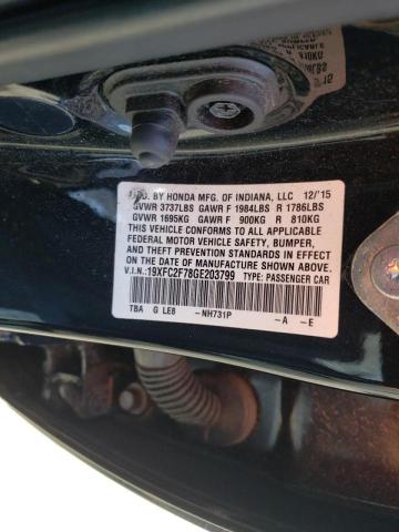Photo 10 from auction – 2016 HONDA CIVIC EX with VIN 19XFC2F78GE203799
