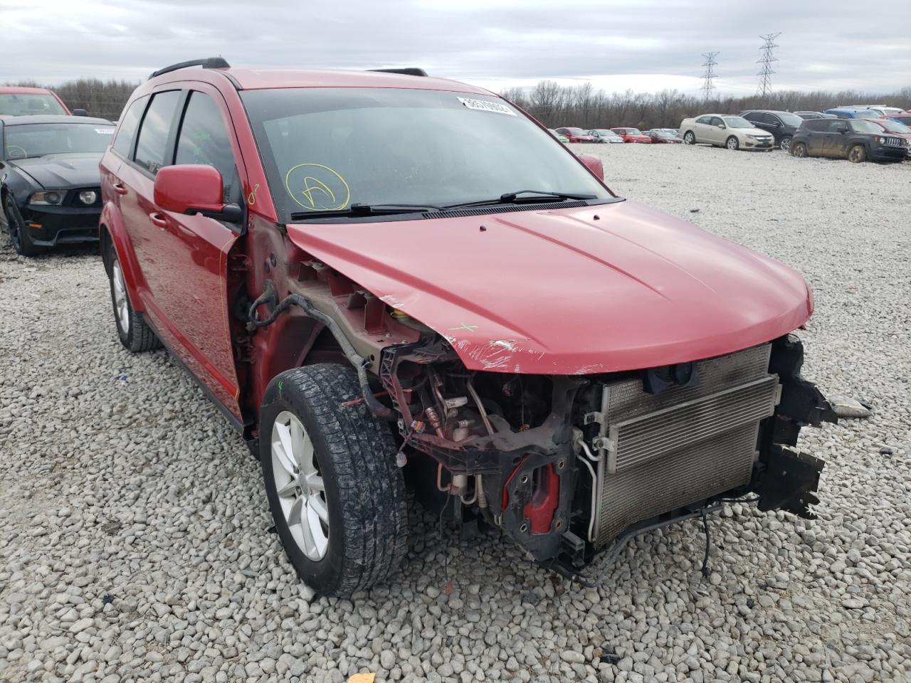 DODGE JOURNEY SX 2014 with VIN 3C4PDCBB9ET181189 - Photo from auction