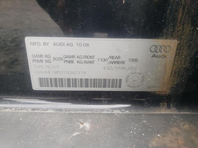 Photo 10 from auction – 2007 AUDI A3 2 with VIN WAUHF78P07A092319