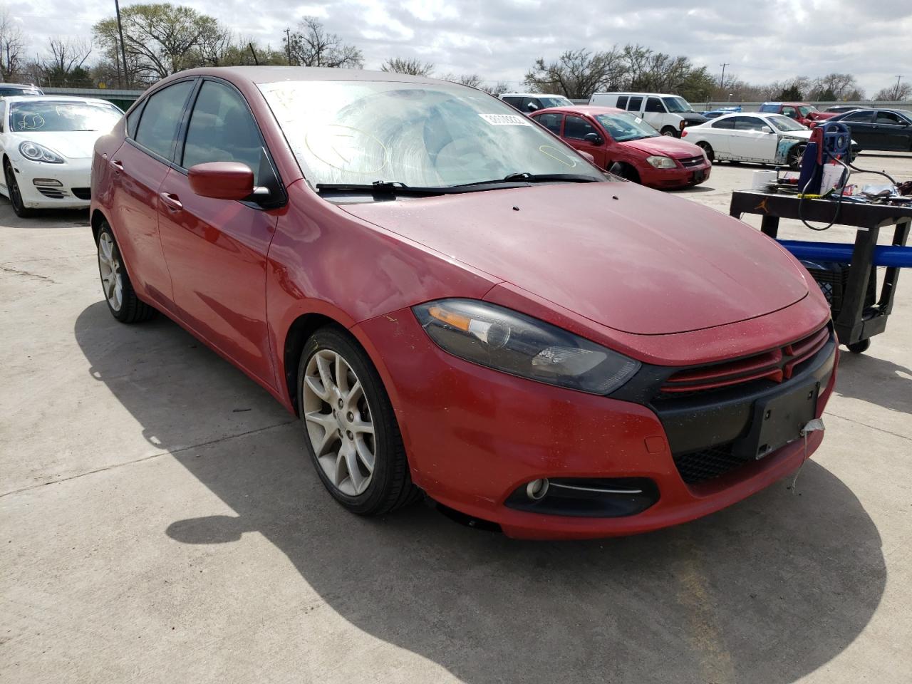DODGE DART SXT 2013 with VIN 1C3CDFBA1DD111055 - Photo from auction