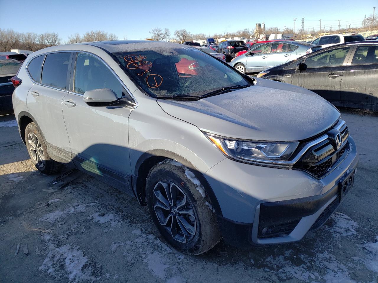Photo 1 from auction – 2021 HONDA CRV with VIN 7FARW2H83ME003739