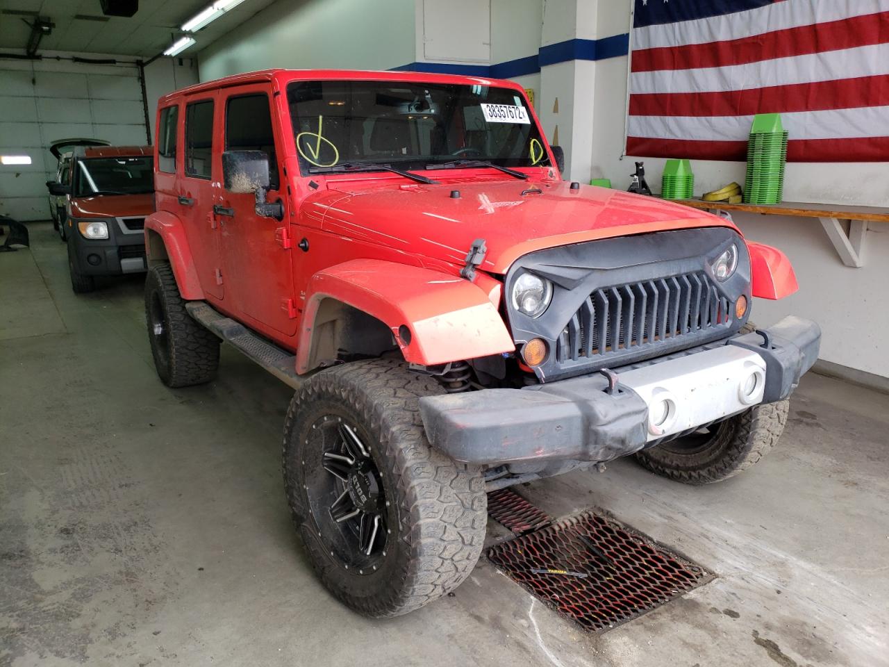 JEEP WRANGLER U 2013 with VIN 1C4BJWEGXDL598942 - Photo from auction