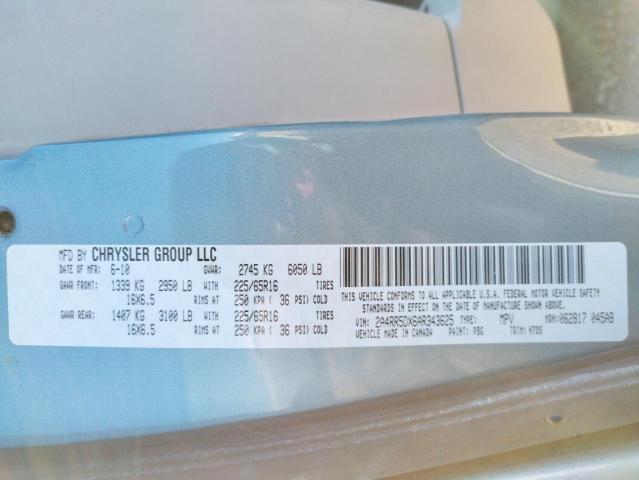 Photo 10 from auction – 2010 CHRYSLER TOWN & COU with VIN 2A4RR5DX6AR343625