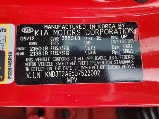 Photo 10 from auction – 2013 KIA SOUL + with VIN KNDJT2A65D7522002