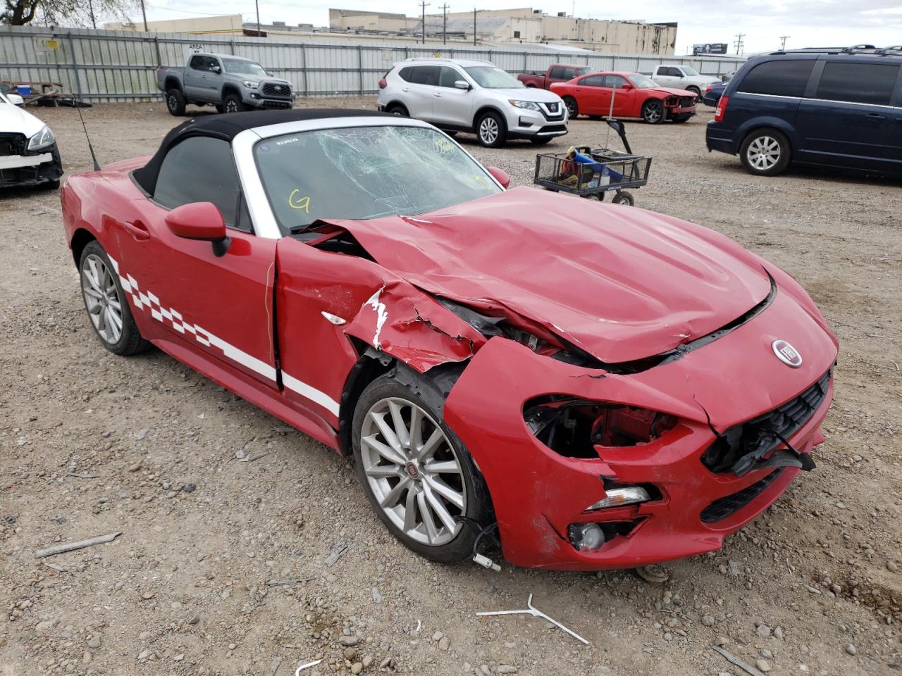 FIAT 124 SPIDER 2017 with VIN JC1NFAEK0H0101598 - Photo from auction