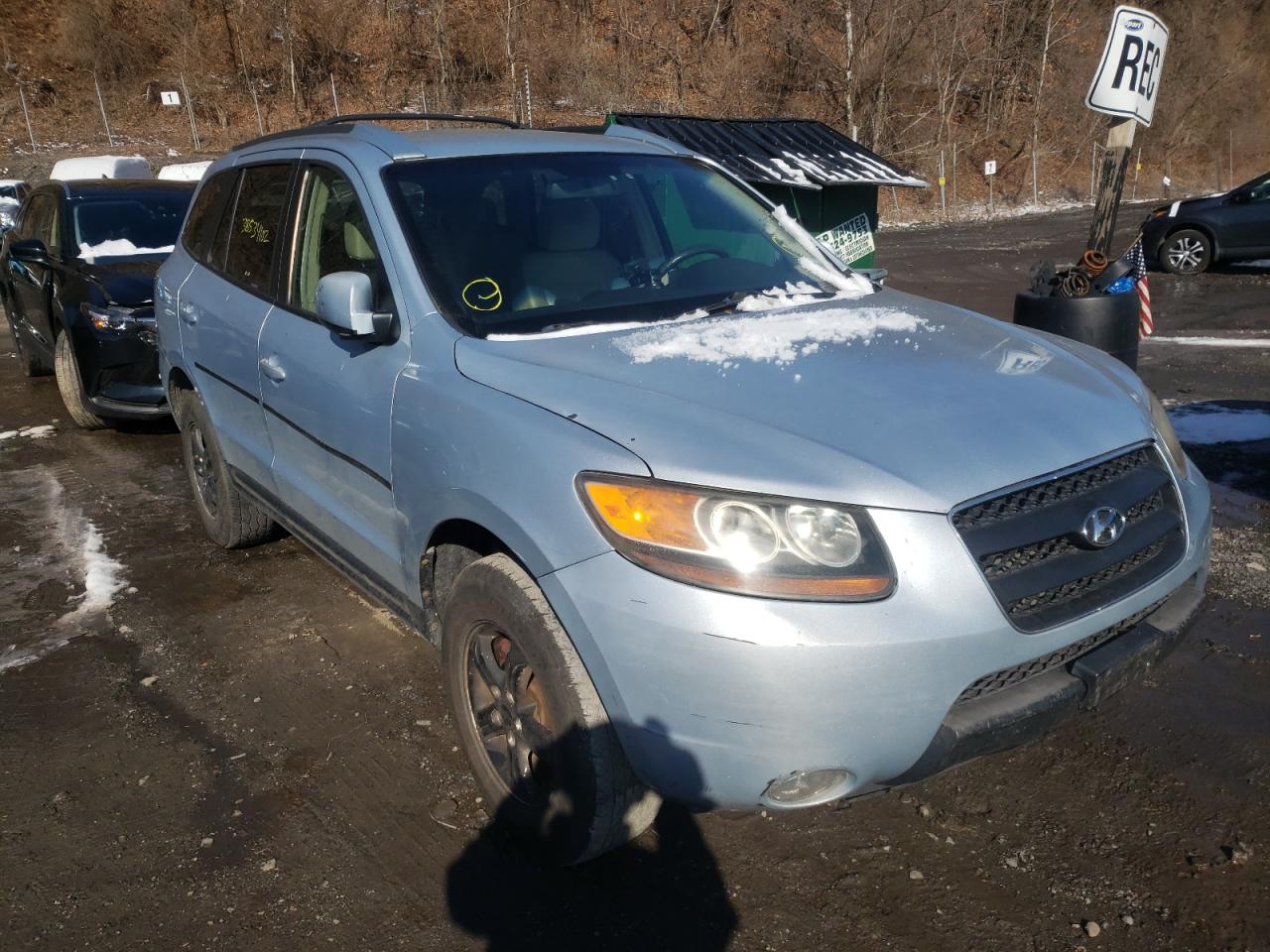 HYUNDAI SANTA FE 2007 with VIN 5NMSG73D47H061695 - Photo from auction