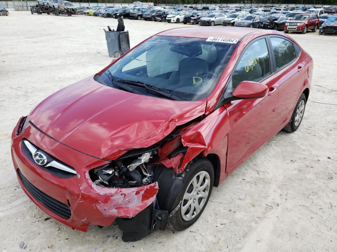 Photo 2 from auction – 2012 HYUNDAI ACCENT GLS with VIN KMHCT4AE9CU213530
