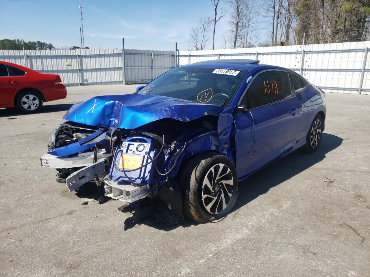 Photo 2 from auction – 2017 HONDA CIVIC LX with VIN 2HGFC4B02HH303487