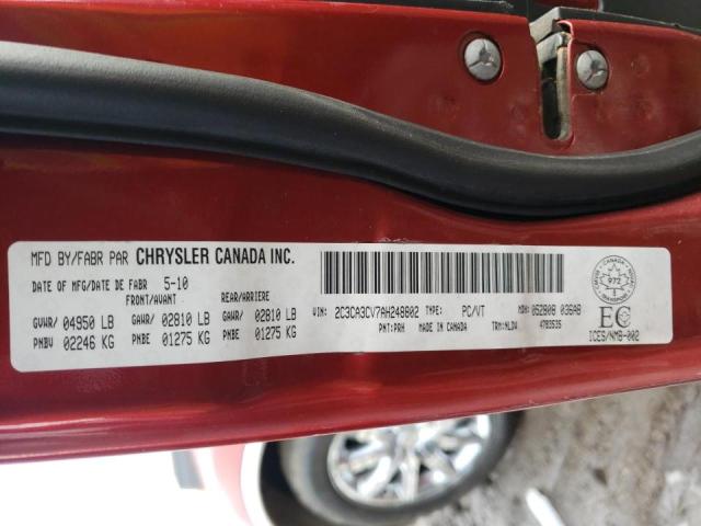 Photo 10 from auction – 2010 CHRYSLER 300 LIMITE with VIN 2C3CA3CV7AH248802