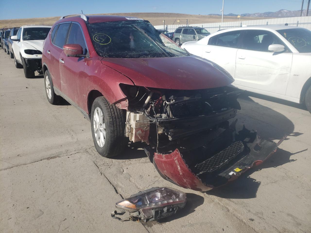 NISSAN ROGUE S 2016 with VIN KNMAT2MV6GP647694 - Photo from auction
