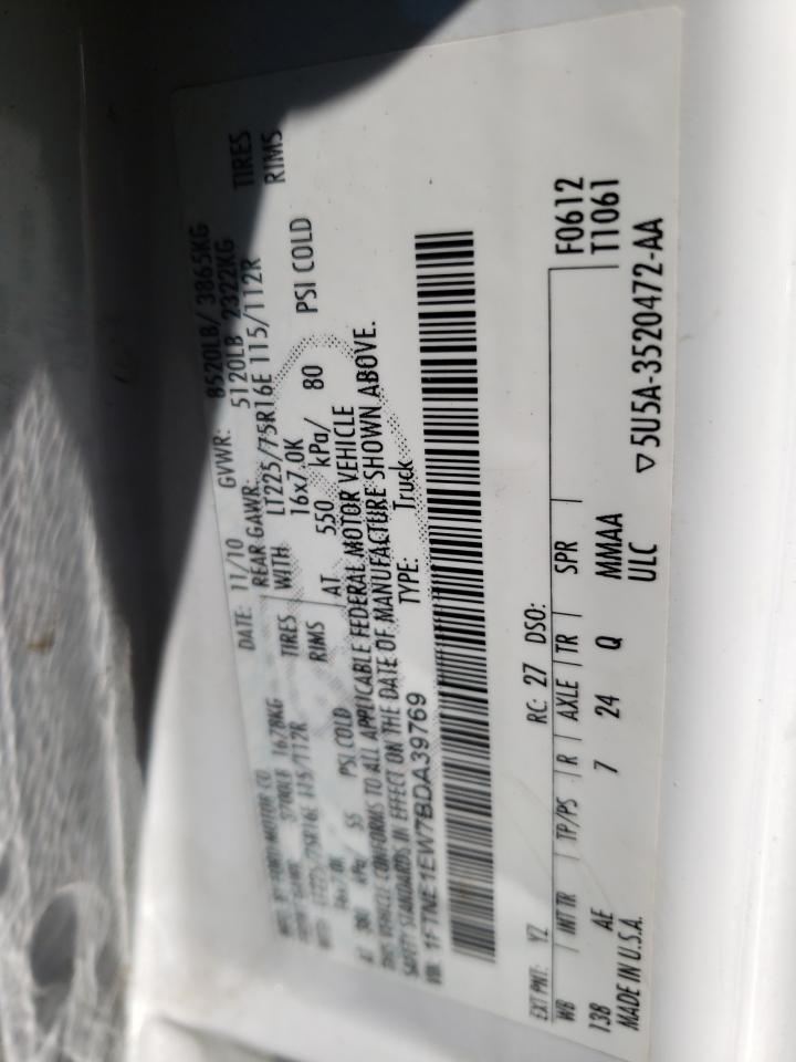 Photo 10 from auction – 2011 FORD ECONOLINE with VIN 1FTNE1EW7BDA39769