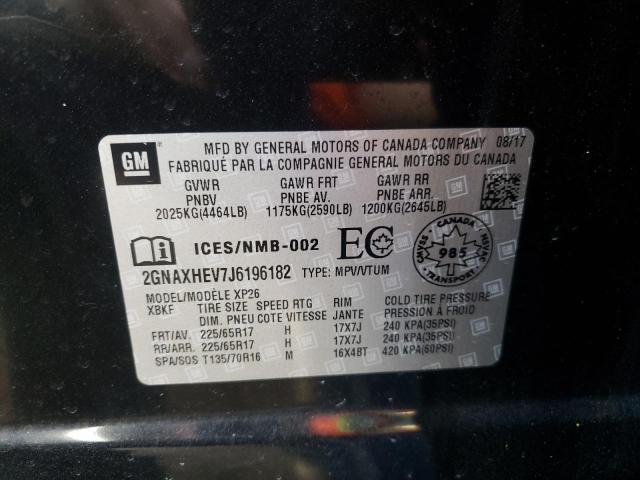 Photo 10 from auction – 2018 CHEVROLET EQUINOX LS with VIN 2GNAXHEV7J6196182