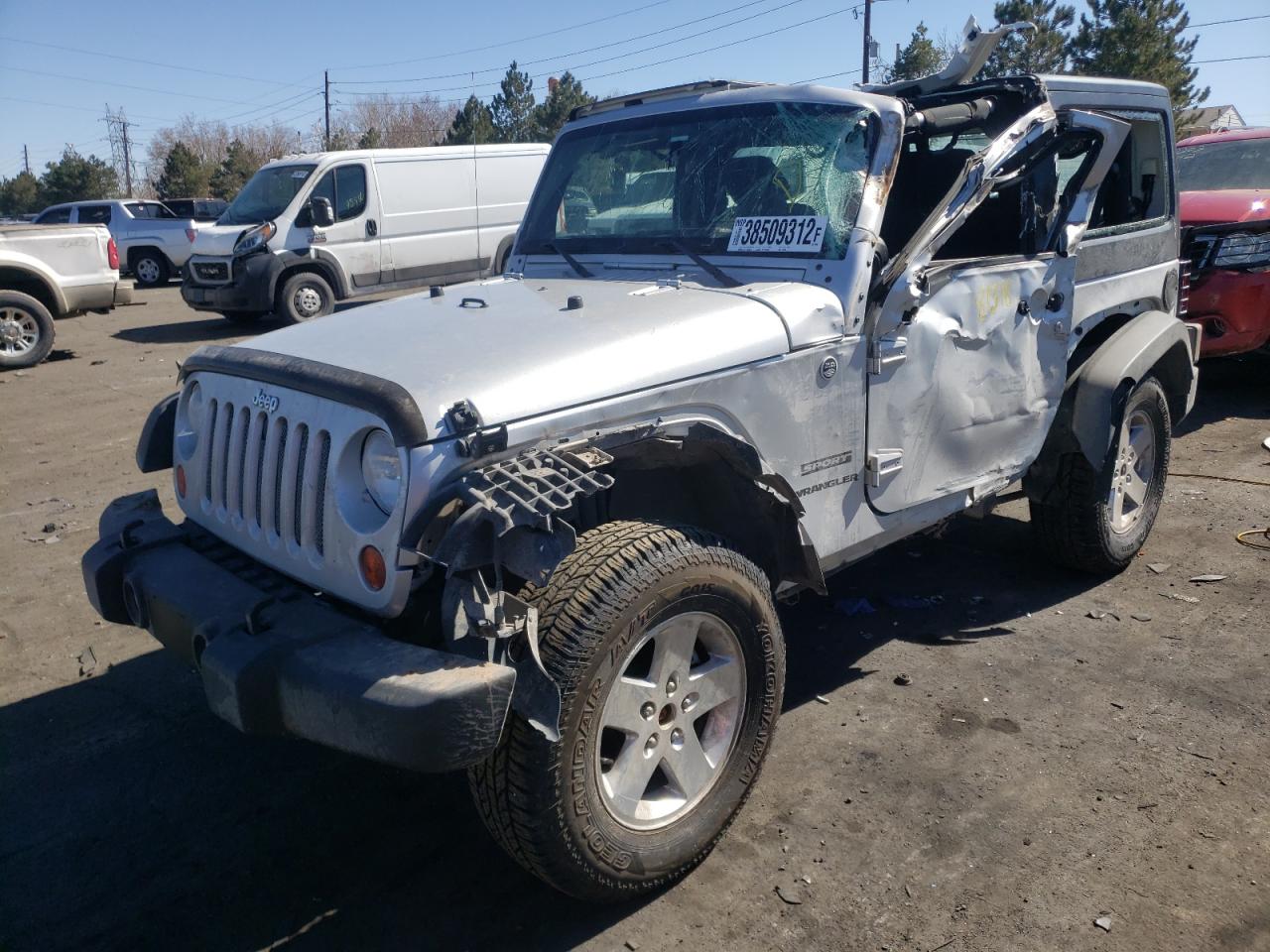 Photo 2 from auction – 2012 JEEP WRANGLER S with VIN 1C4AJWAG7CL110305