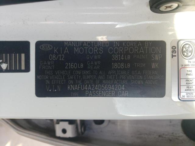 Photo 10 from auction – 2013 KIA FORTE EX with VIN KNAFU4A24D5694204
