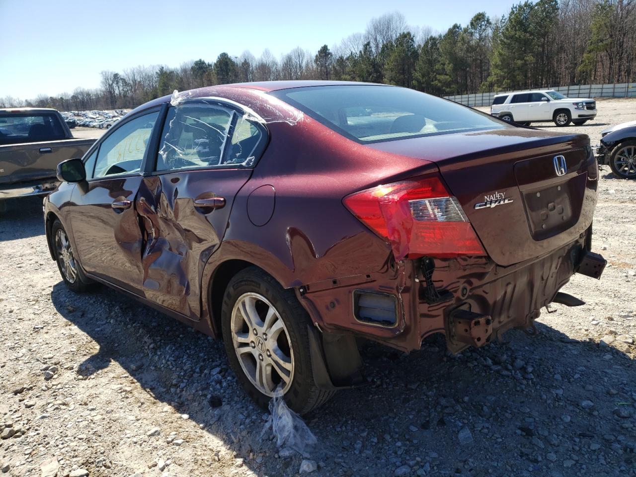 Photo 3 from auction – 2012 HONDA CIVIC LX with VIN 19XFB2F59CE105070