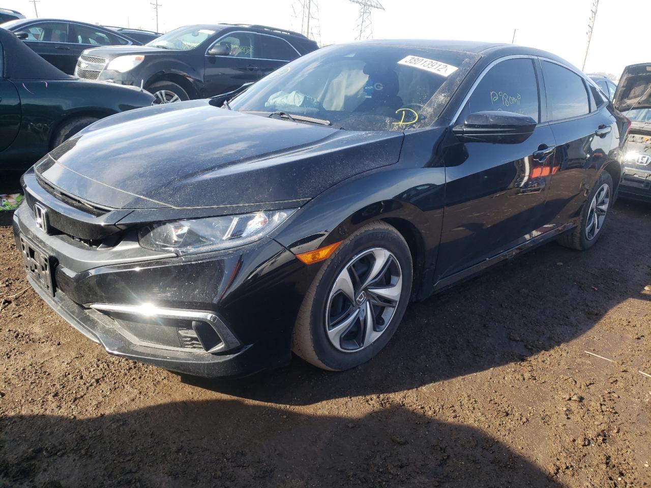 Photo 2 from auction – 2019 HONDA CIVIC LX with VIN 19XFC2F64KE021114