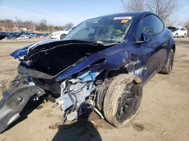 Photo 2 from auction – 2020 TESLA MODEL Y with VIN 5YJYGDEE2LF034232