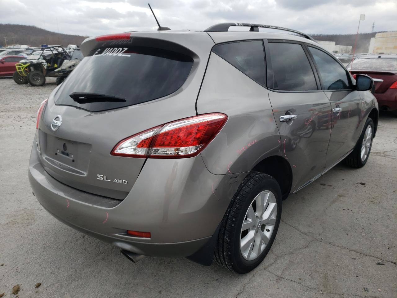 Photo 4 from auction – 2011 NISSAN MURANO S with VIN JN8AZ1MW3BW152518