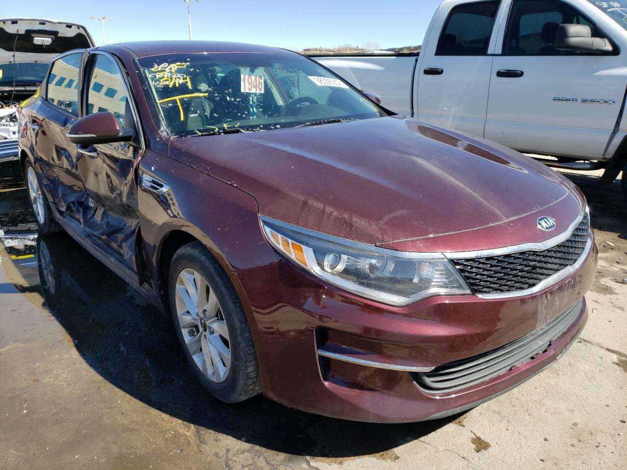 KIA OPTIMA LX 2017 with VIN 5XXGT4L35HG131972 - Photo from auction