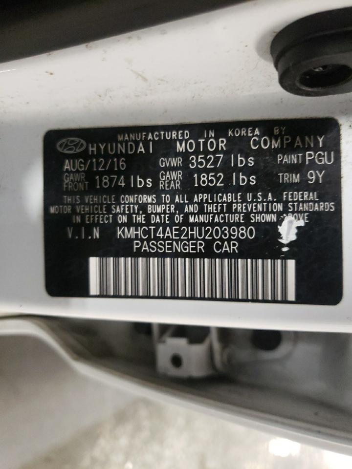 Photo 10 from auction – 2017 HYUNDAI ACCENT SE with VIN KMHCT4AE2HU203980