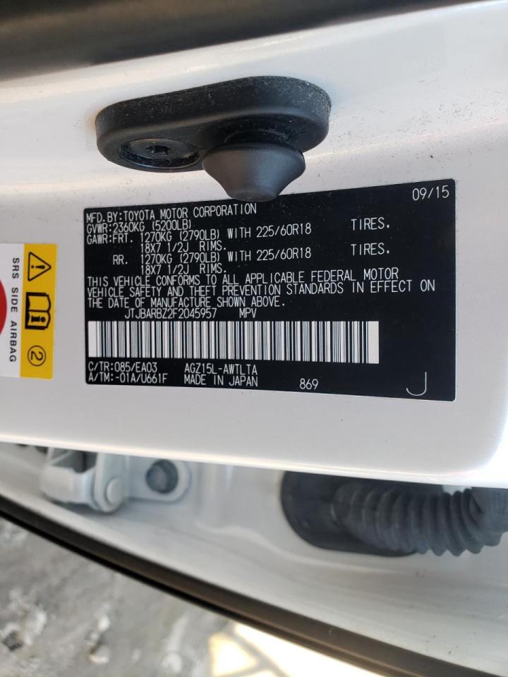 Photo 10 from auction – 2015 LEXUS NX 200T with VIN JTJBARBZ2F2045957