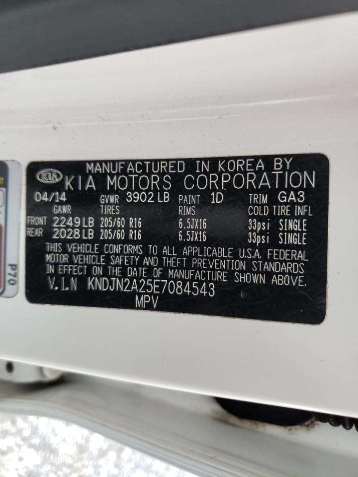 Photo 10 from auction – 2014 KIA SOUL with VIN KNDJN2A25E7084543