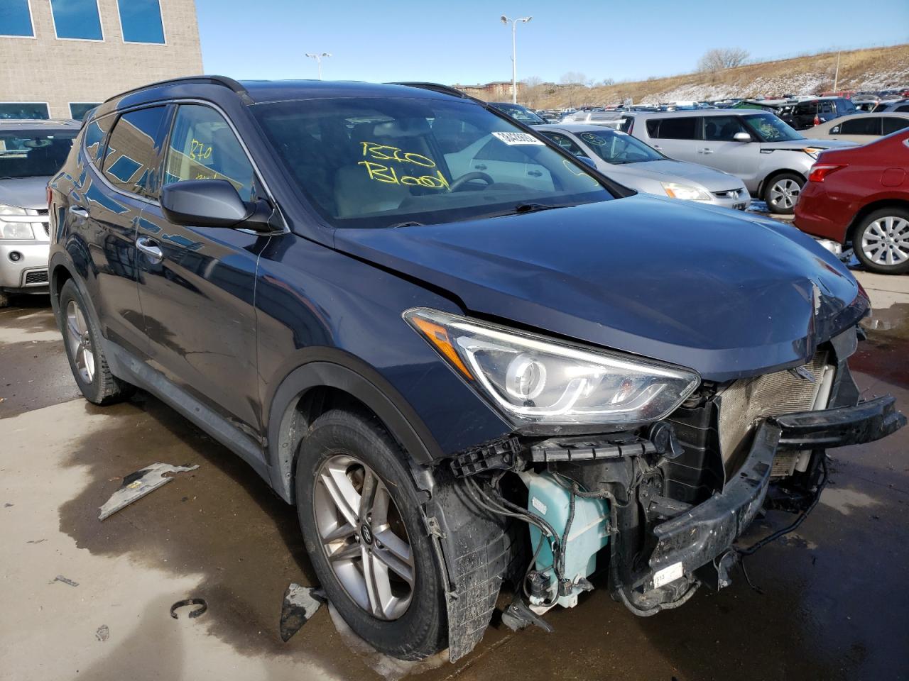 HYUNDAI SANTA FE S 2017 with VIN 5NMZU3LB5HH005121 - Photo from auction