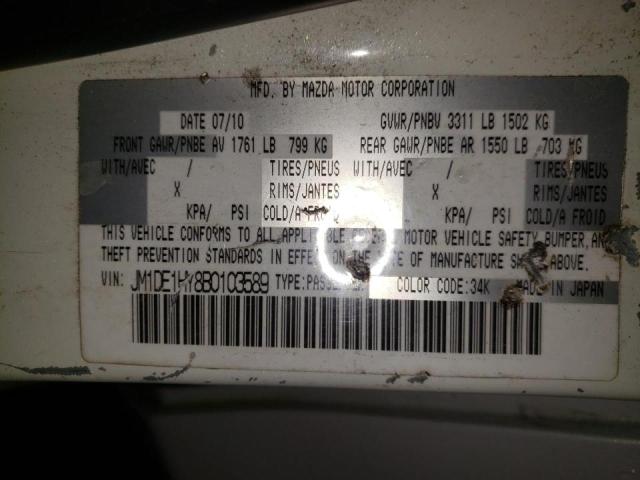 Photo 10 from auction – 2011 MAZDA MAZDA2 with VIN JM1DE1HY8B0103589